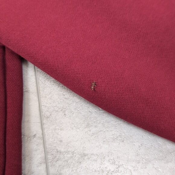 Tommy Hilfiger Red Hoodie Sweatshirt Pullover Fleece Hooded Mens Size Medium - Picture 6 of 13